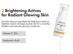 D'CLARA Vitamin C Serum 15% + Ferulic Acid & Hyaluronic Acid | Brightening Face Serum | 30ml