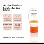 D'CLARA SPF 50+ PA++++ Sunscreen | Broad Spectrum UVA & UVB Protection | With Niacinamide, Hyaluronic Acid & Ferulic Acid | Matte Finish | Zero White Cast | Lightweight Daily Sunscreen | 50g**
