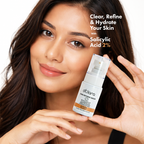 D'CLARA Pore Refining Serum | 2% Salicylic Acid Serum for Acne, Pore Minimizing & Oil Control | Deep Pore Cleansing Treatment for Oily & Acne-Prone Skin | 30ml